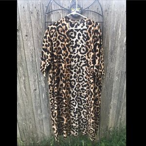 Leopard print kimono